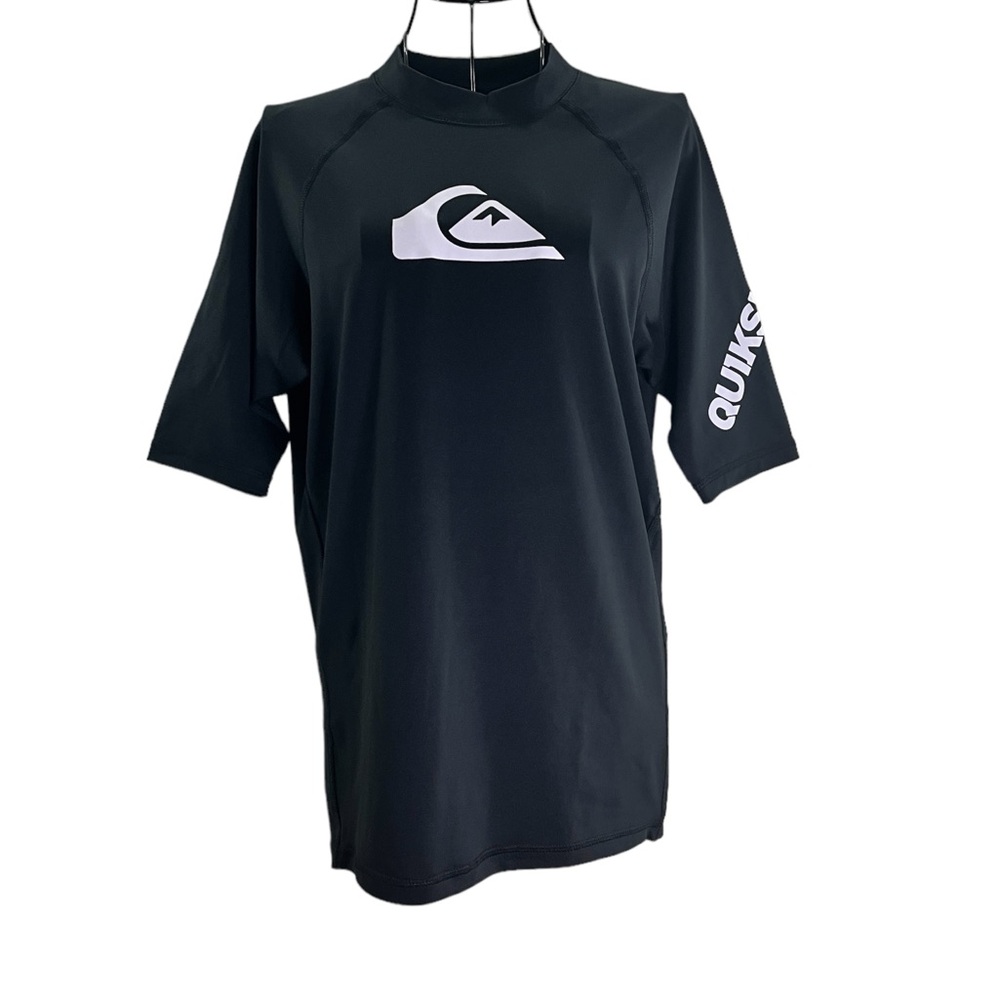 NEW Quiksilver UPF50+ Sun Protection Board Shirt, BlackSize Medium